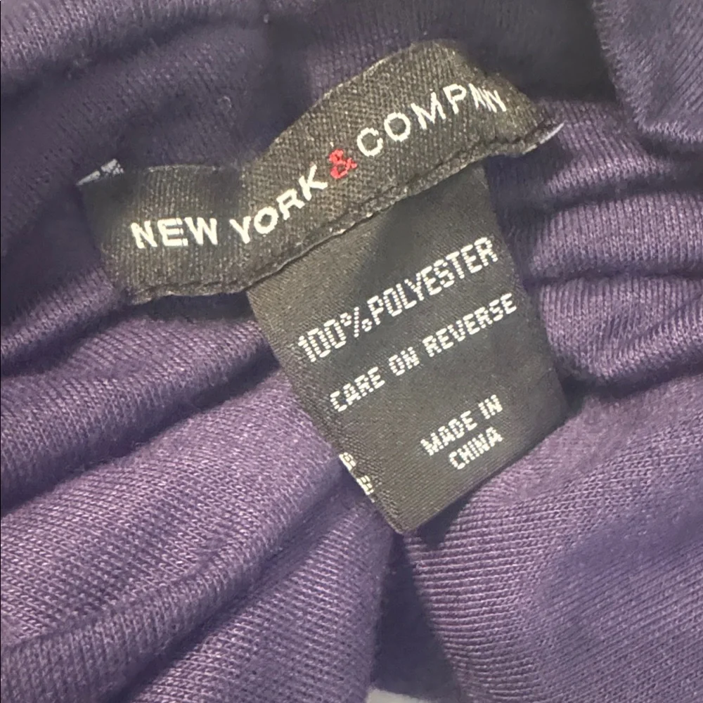 New York & Company Deep Plum Infinity Scarf